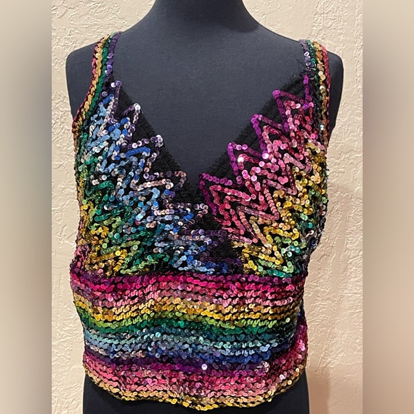 1960s Rare Sequin Courreges Halter Top